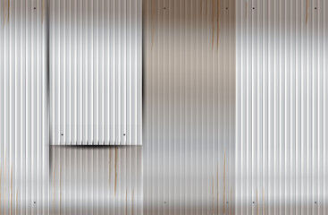 Corrugated metal texture background. Vertical lines. Waves surface. zinc and metallic rust pattern....