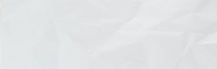 White wrinkled paper background