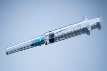 Medication drug needle syringe drug,medical Vaccine vial hypodermic injection Close-up of the antidote