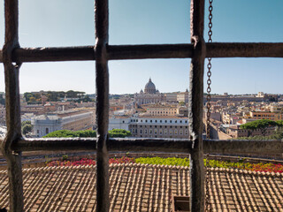 View of the Vatican from the castle window