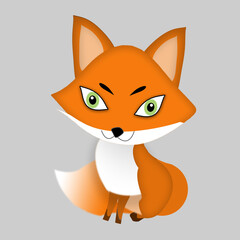 cute fox illustration