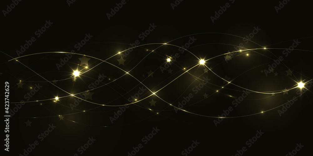 Poster abstract background with bright light effects for vector illustration.