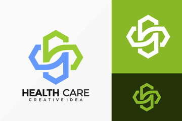 Health Care Business Logo Vector Design. Abstract emblem, designs concept, logos, logotype element for template.