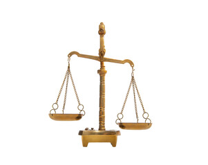 symbol of justice  - gold vintage scales - 423744880