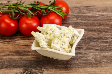 Soft cream cheese with herbs