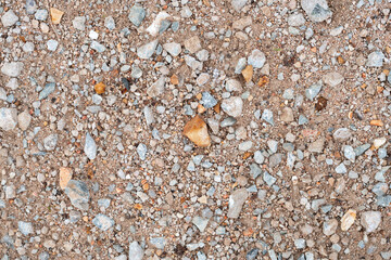 The texture or background has a lot of sand, gravel, rock and sand.