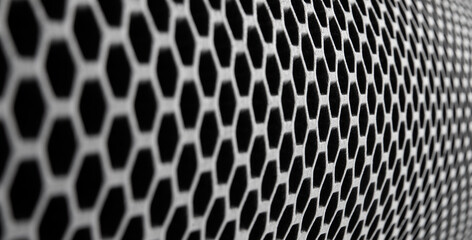 horizontal black trellised background