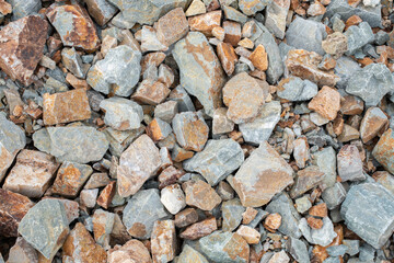 The texture or background of mix gravel and rock.