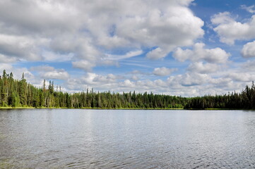 Lily Lake in Lesser Slave Lake Provincial Park in Alberta, Canada.