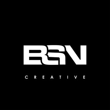 BSN Letter Initial Logo Design Template Vector Illustration