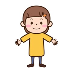 笑顔の女の子（幼児）