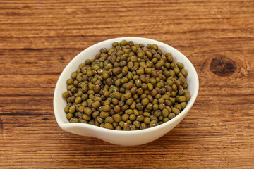 Vegetarian cuisine - dry green lentil