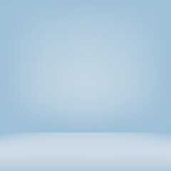 Abstract blue gradient background room studio. Vector