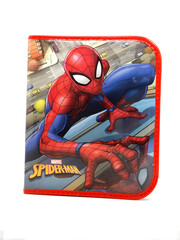 Fototapeta premium Title Spider-Man. Spider man. Toy. The Amazing Spider-Man. Comic. Movies. Peter parker. Superhero. Super hero. School pencil case for children. School supplies.