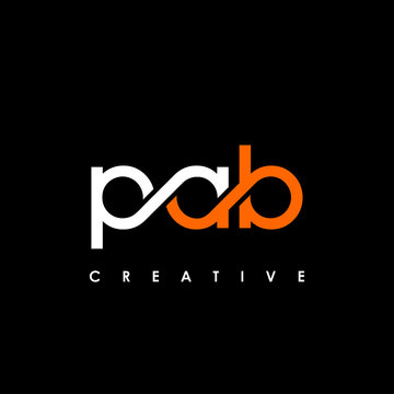 PAB Letter Initial Logo Design Template Vector Illustration