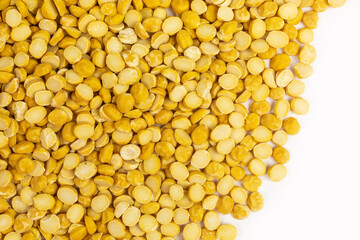 background of dried chana dal beans