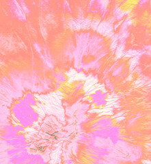 Obraz premium Sunset Tie Dye Wash. Die Batik Craft Designs.