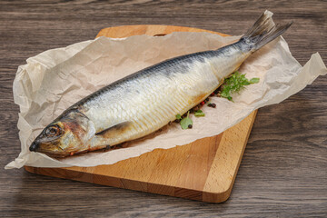 Salted Herring fish with pepper