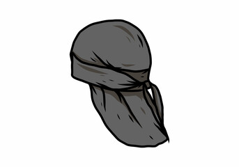 Grey color of durag illustration