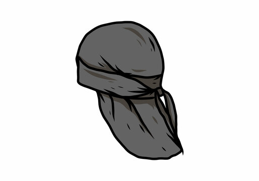 Grey color of durag illustration