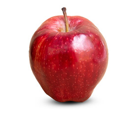 Fresh red apple isolated on white background