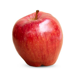 Fresh red apple isolated on white background
