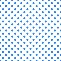 blue polka dots seamless repeat pattern