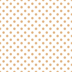 pastel brown polka dots seamless repeat pattern