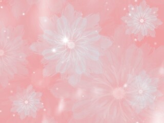 pink background,Thin white flowers on a pastel pink background.  Tablet-created background image in spring concept or marriage graphics.