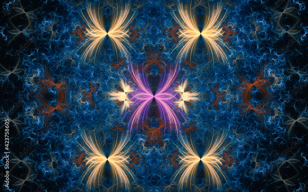 Poster abstract illustration background image patterns in the form of lines and geometric shapes intersecti