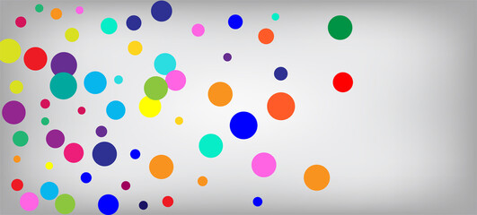 Rainbow Confetti Festive Vector Wallpaper.