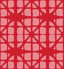 Japanese Tie Dye Seamless Pattern. Bohemian Geometric Asian Tie Dye