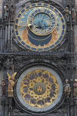 Fototapeta na wymiar Prague Old Town Square, Astronomical Clock, Prague, Czech Republic, Bohemia, Central Bohemia Region, Europe