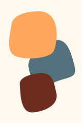 abstract minimalist shape pattern background.