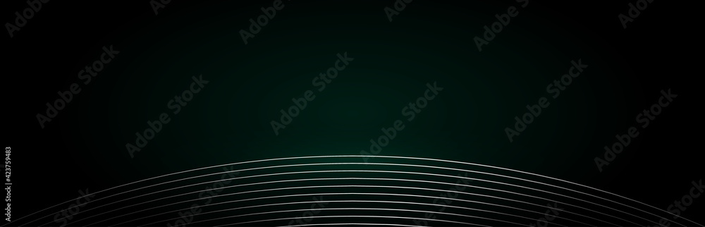 Poster black and white gradient arc line composition with a sense of science and technology abstract backgr