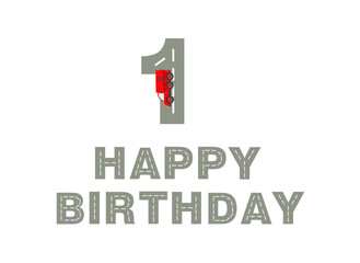 Track road numbers with colored cars