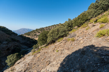mountainous landscape of Sierra Nevada