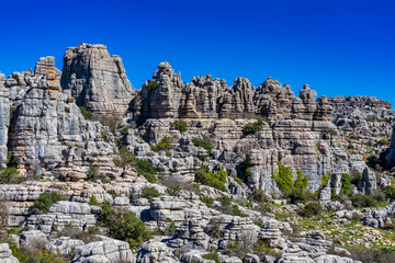 El Torcal de Antequera, Andalusia, Spain, near Antequera, province Malaga.