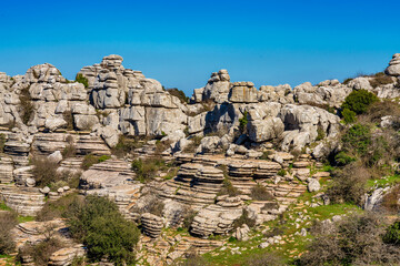 El Torcal de Antequera, Andalusia, Spain, near Antequera, province Malaga.