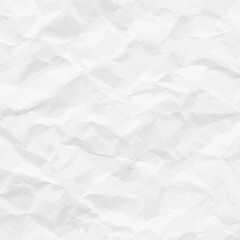 White crumpled paper for background