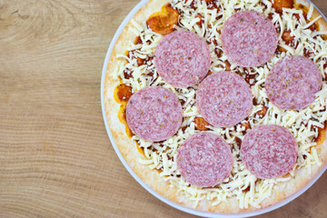 Fast Food Italian Pepperoni Pizza