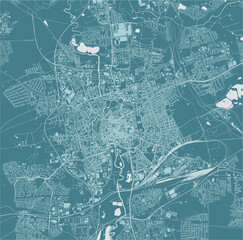 map of the city of Braunschweig, Germany