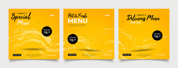 special menu concept banner template design. Discount abstract promotion layout poster. 