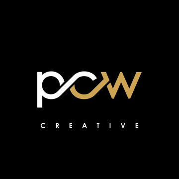 PCW Letter Initial Logo Design Template Vector Illustration