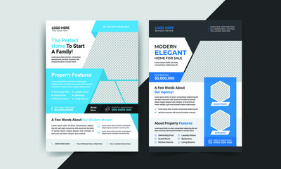 Real estate Business Flyer, leaflet, or Social media Square Banner layout cover design template