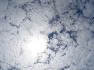 Schöner Himmel Hintergrund mit jede Menge Wolken
