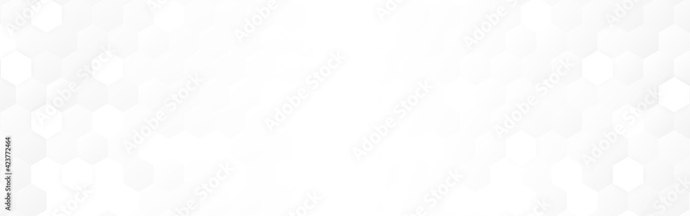 Canvas Prints hexagon background. wide white honeycomb texture. neutral web template. minimal clean design. simple