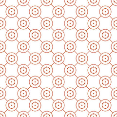 Abstract Seamless Pattern Brown Doodle Geometric Figures Background Vector
