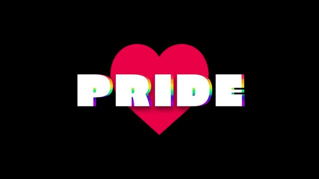 Pride Icon. Love, Freedom, Support, Peace Symbol.