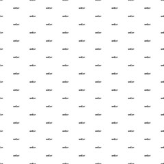Square seamless background pattern from geometric shapes. The pattern is evenly filled with black brexit symbols. Vector illustration on white background